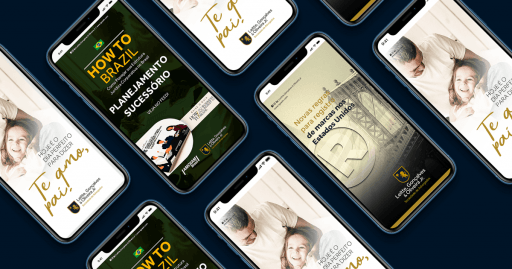 Mockup de postagens LGO